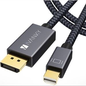 DisplayPort to Mini DisplayPort Cable - Black and Gray